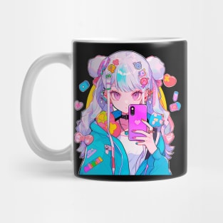 Girl taking a selfie Mug